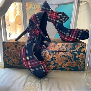 Harajuka Lovers Plaid Mary Janes